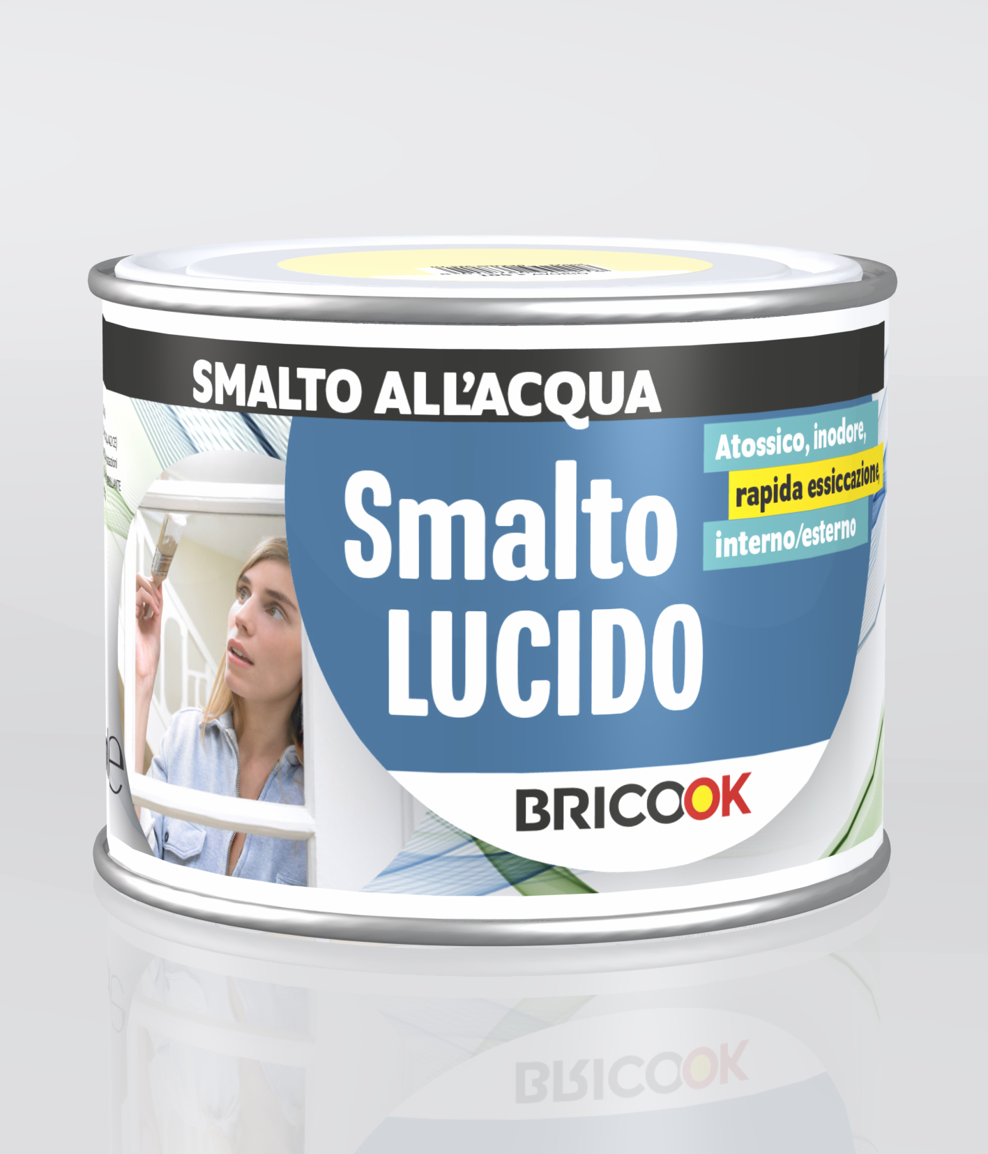 SMALTO ACQUA LUCIDO CIPIR BIANCO 0,75 l TUTTI I SUPPORTI 8-10 m²