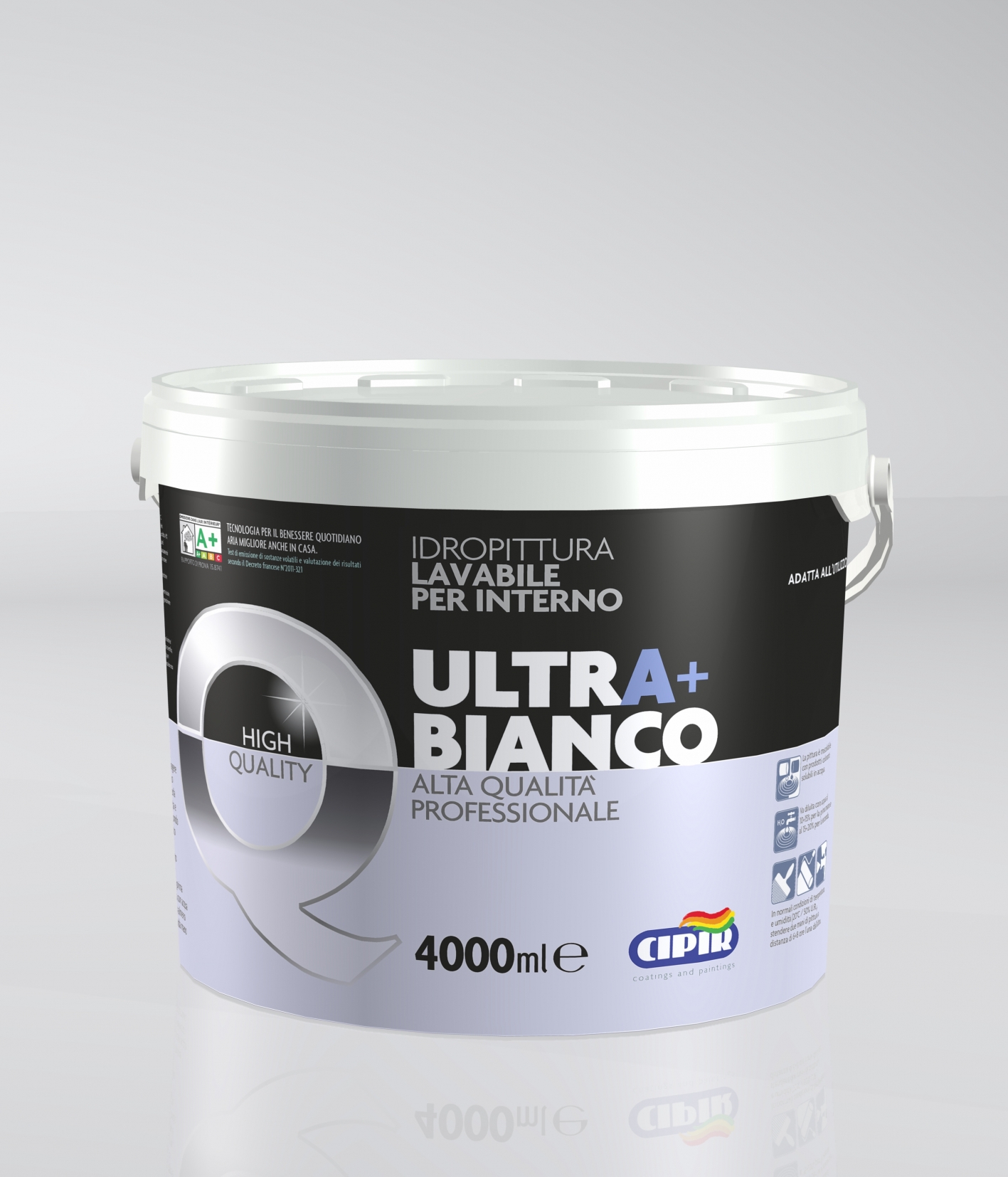 PITTURA LAVABILE CIPIR BIANCA 14 l IDEALE PER SOGGIORNI CAMERE 5-6