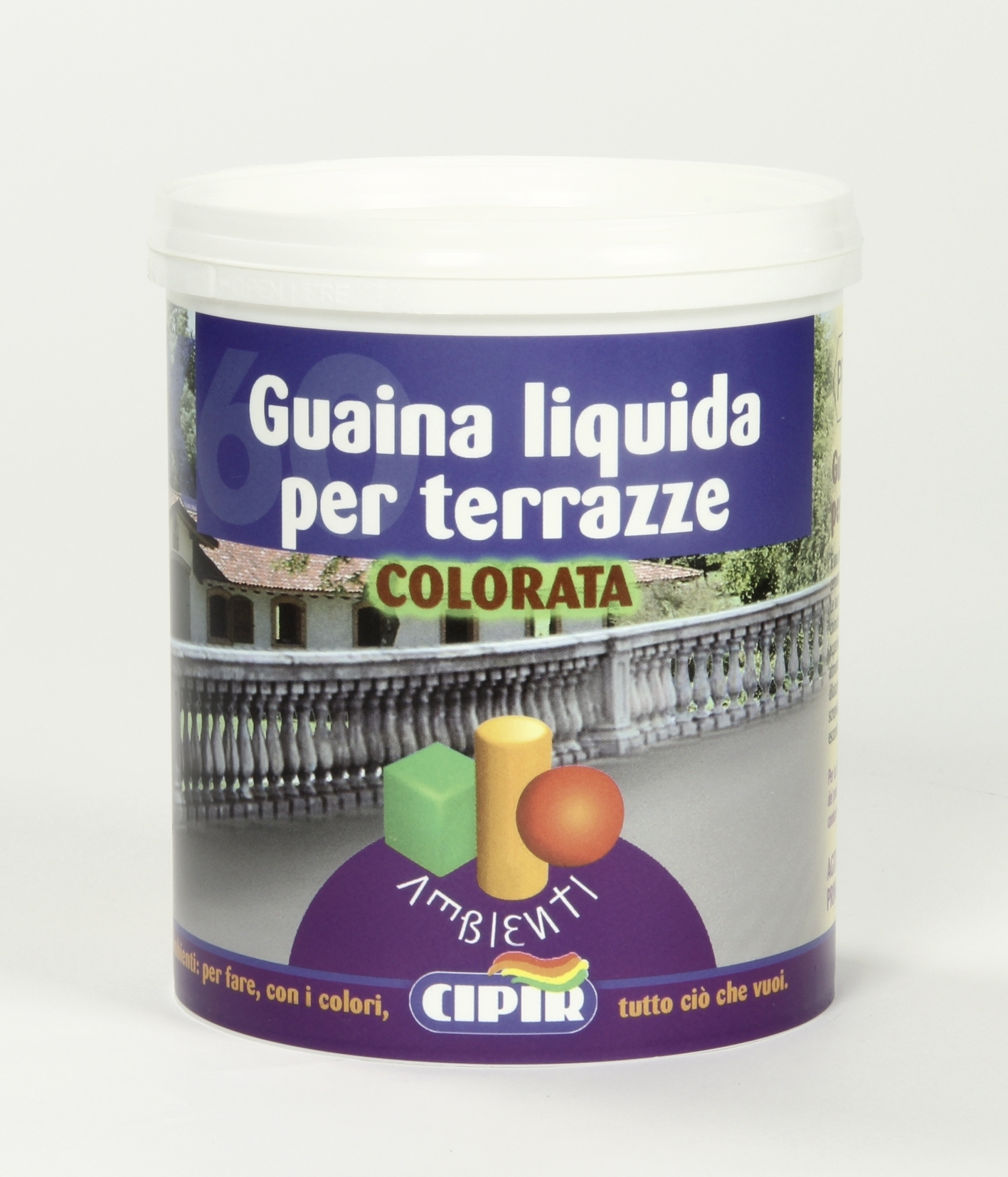 GUAINA LIQUIDA CIPIR BIANCA 15 l IDEALE PER CEMENTO E FIBROCEMENTO 4,5 m²  CON 1 l DILUITO