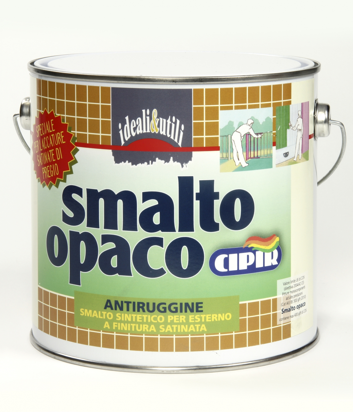 SINPUR SMALTO URETANICO SATINATO SINTETICO 800-BIANCO 375ML ICORIP Smalto  sintetico di qualità superiore, alto solido, a base di