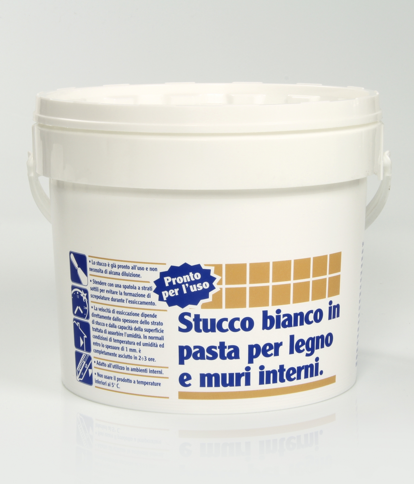 STUCCO IN PASTA PROFESSIONALE CIPIR 500 g BIANCO MURI E LEGNO PER INTERNO