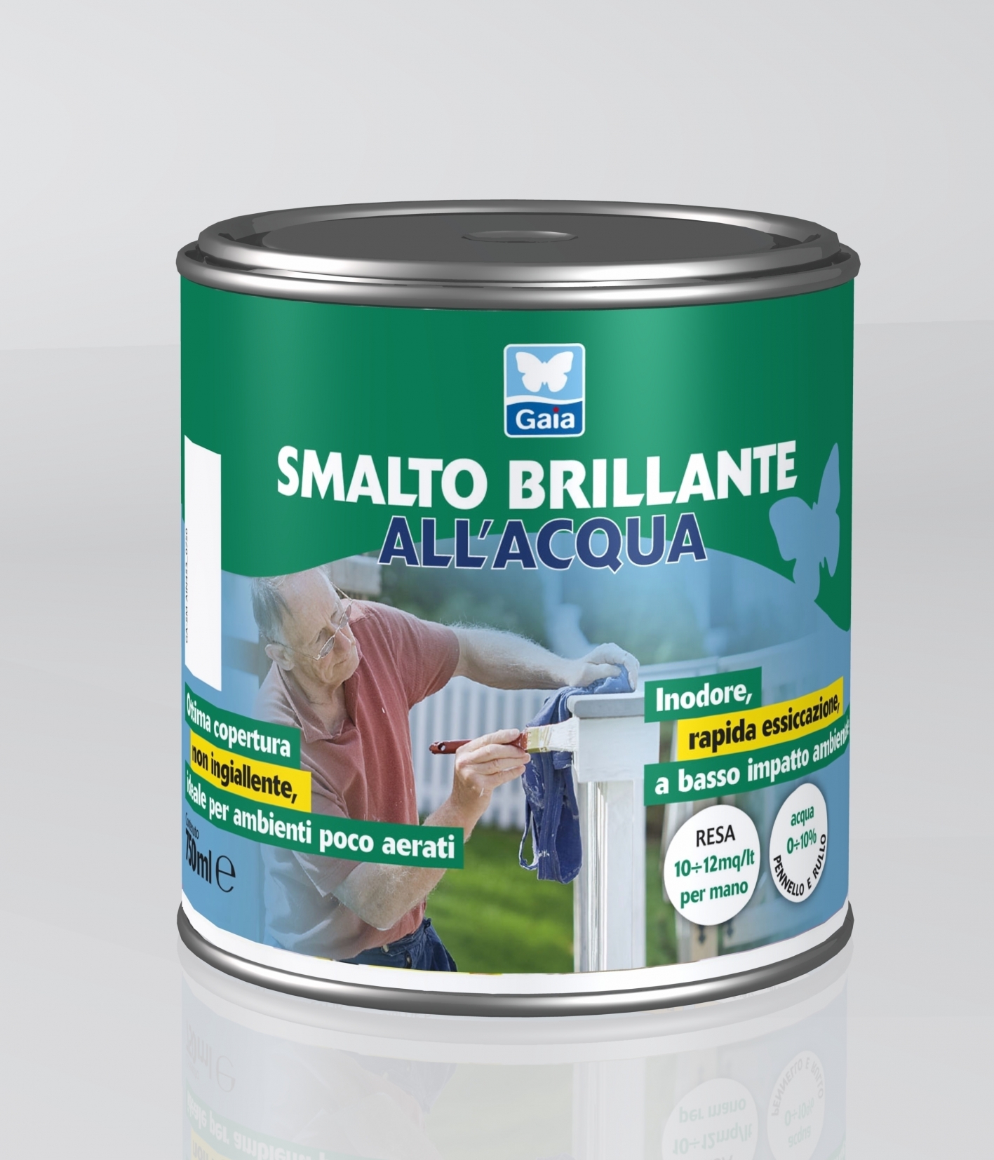 Smalto Brillante all'Acqua: Smalto Brillante all'Acqua 123 Bianco