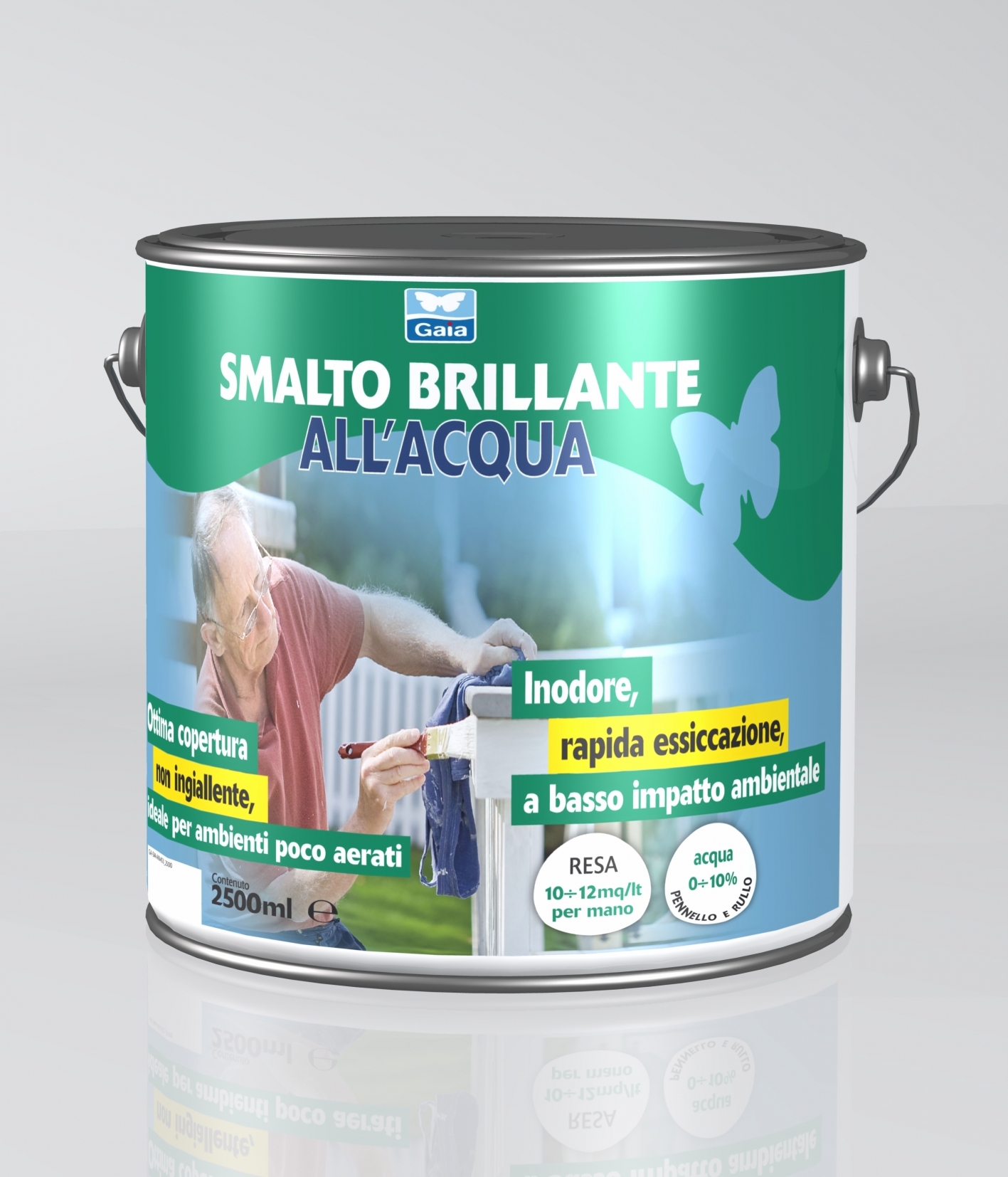 Smalto Brillante all'Acqua: Smalto Brillante all'Acqua 123 Bianco