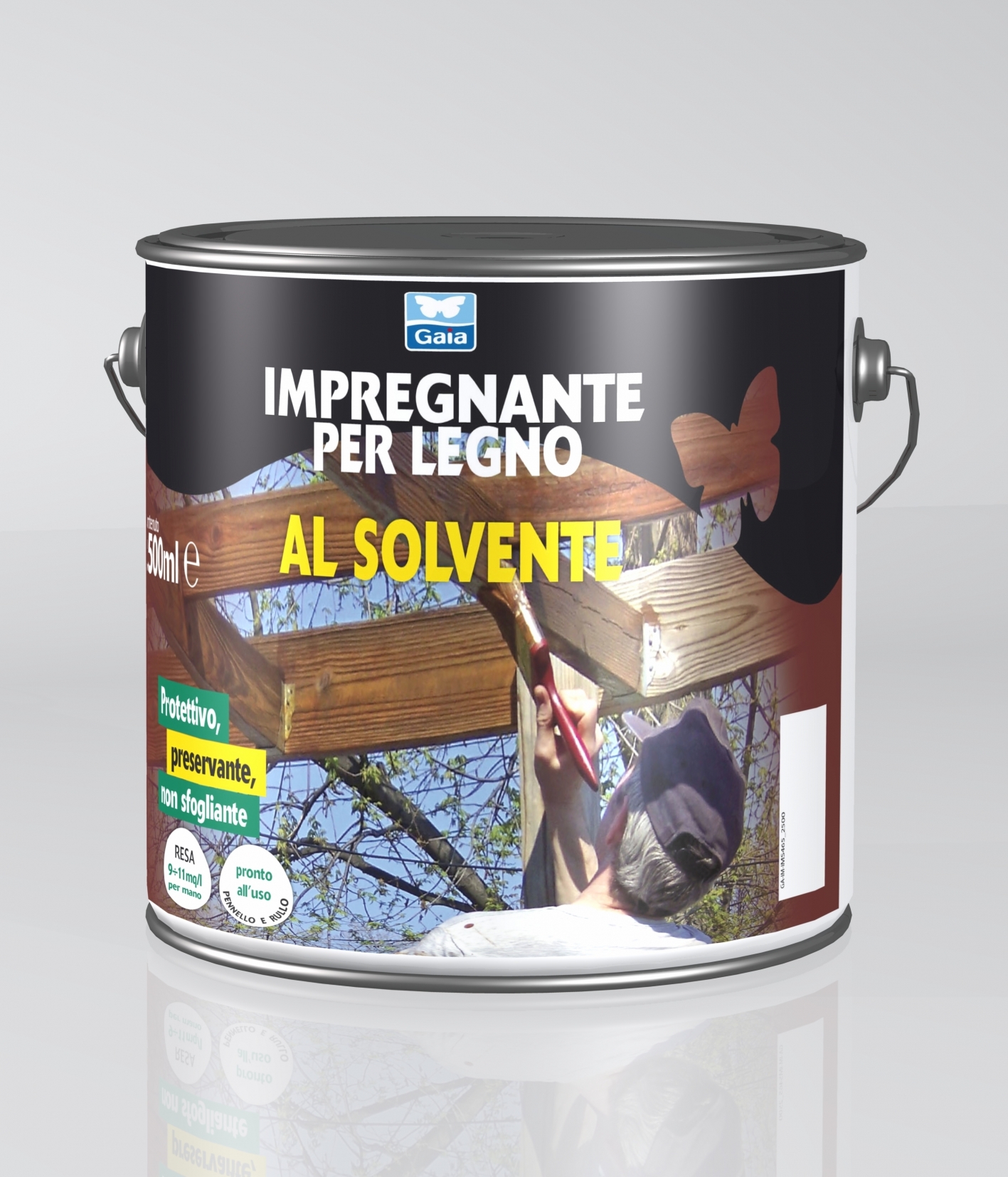 Impregnante al solvente - impregnante sintetico per legno antitarlo e  antimuffa. mogano - 750 ml