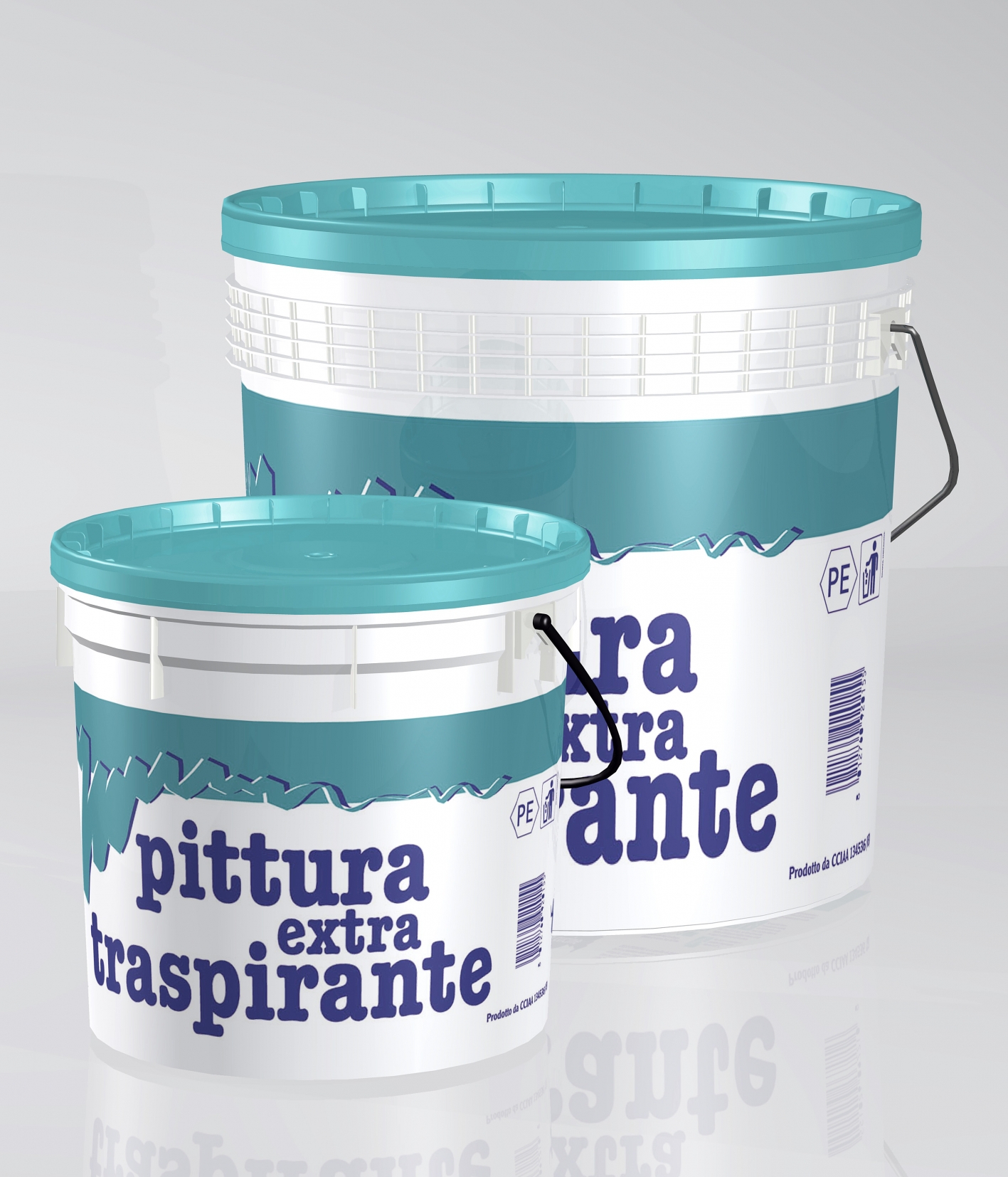 PITTURA EXTRA TRASPIRANTE CIPIR BIANCA 4 l IDEALE BAGNI CUCINE 4-5 m² CON 1  l A 2 MANI