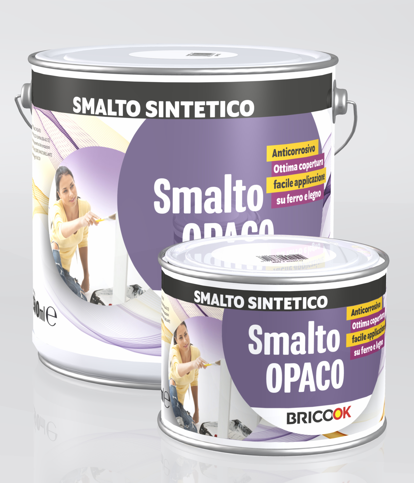 SMALTO PROTETTIVO CIPIR 0,75 l PER METALLI TRASPARENTE 10-12 m² CON 1 l  PRONTO USO